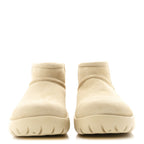Bottega Veneta Suede Shearling Snap Ankle Boots 36 Porridge