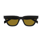 Saint Laurent Sunglasses Cat Eye Full Rim, Black Frame and Yellow Lens SL462SULPICE009