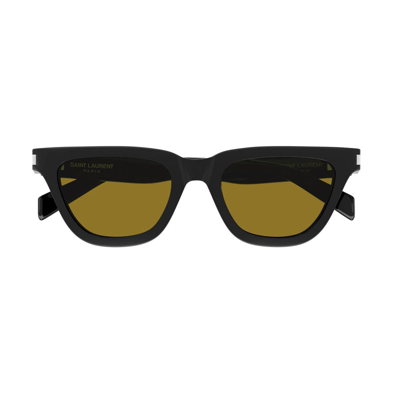 Saint Laurent Sunglasses Cat Eye Full Rim, Black Frame and Yellow Lens SL462SULPICE009