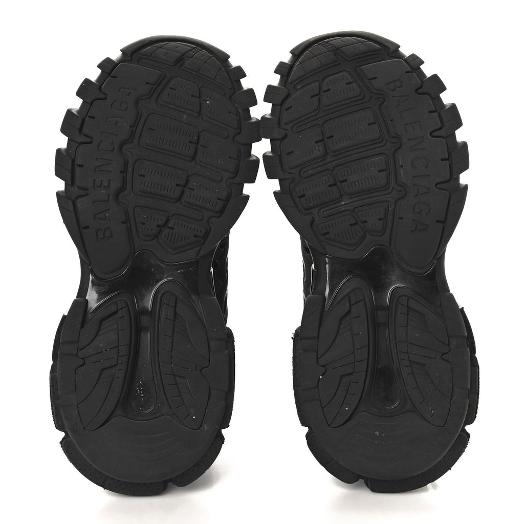 Balenciaga Mesh Nylon Mens Track Hike Sneakers 42 Black