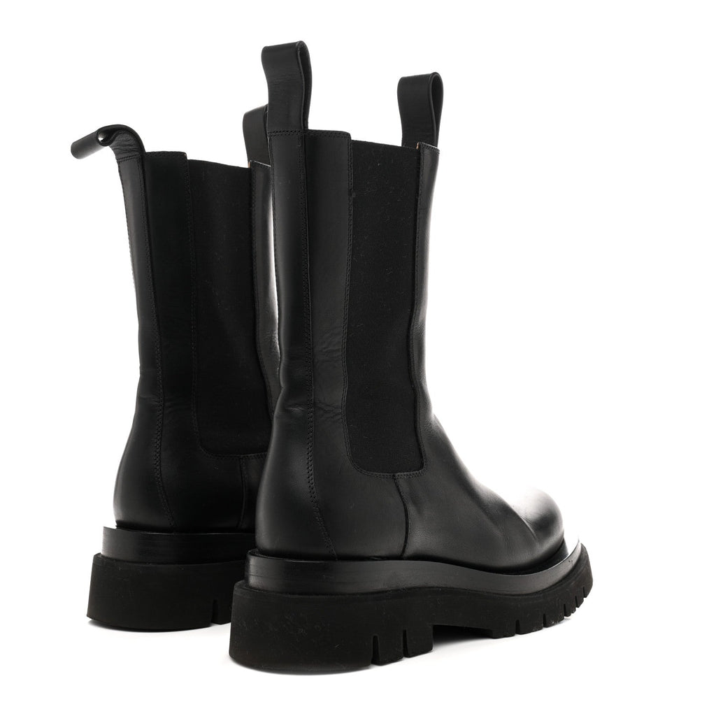 Bottega Veneta Calfskin The Lug Chelsea 55mm Boots 36.5 Black