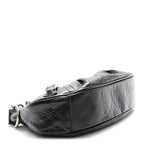 Balenciaga Agneau Arena Le Cagole Chain Shoulder Bag XS Black