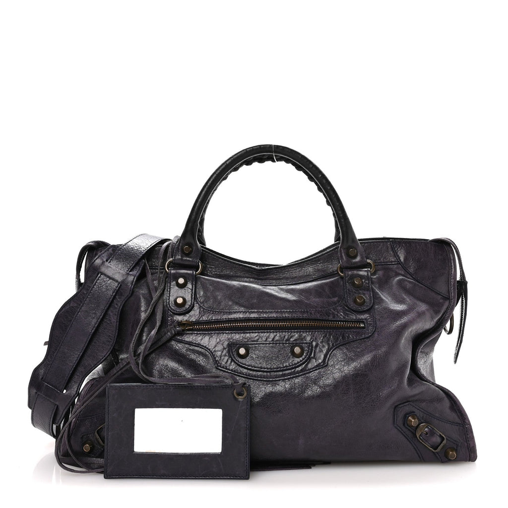 Balenciaga Agneau Classic Hardware City Encre