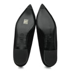 Chanel Suede Heart CC Loafers 40.5 Black