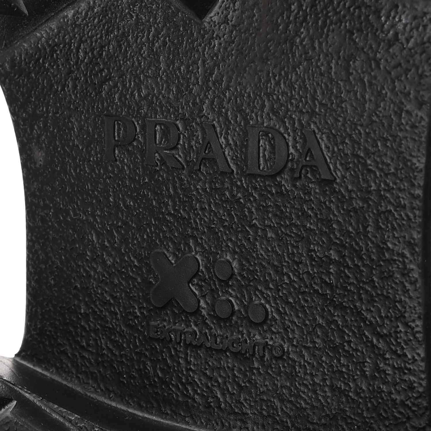 Prada Spazzolato Rois Nylon Metal Triangle Logo Monolith Pouch Pocket 55mm Boots 40 Black