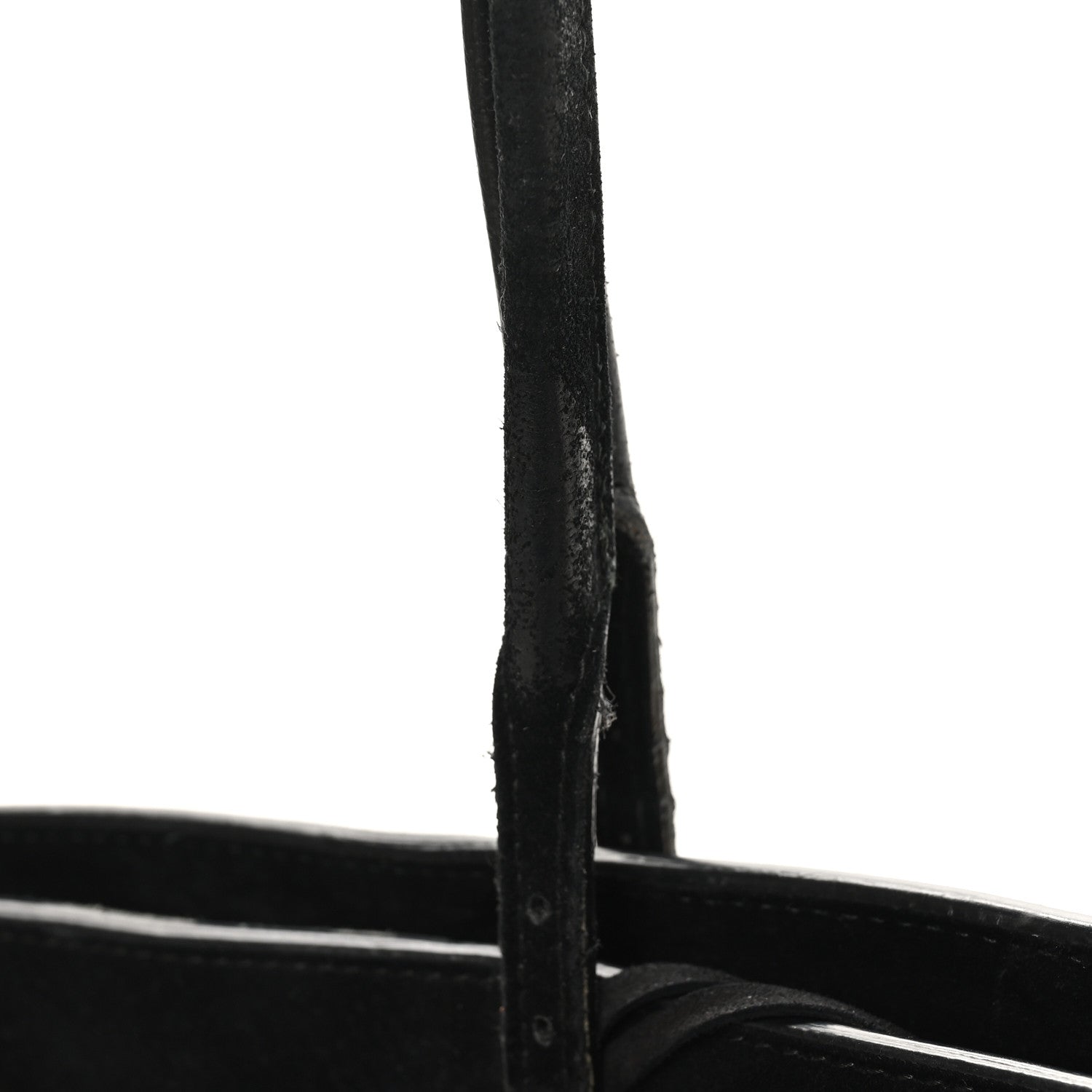 Balenciaga Daim Suede Plate Hardware Papier A6 Zip Around Tote Black