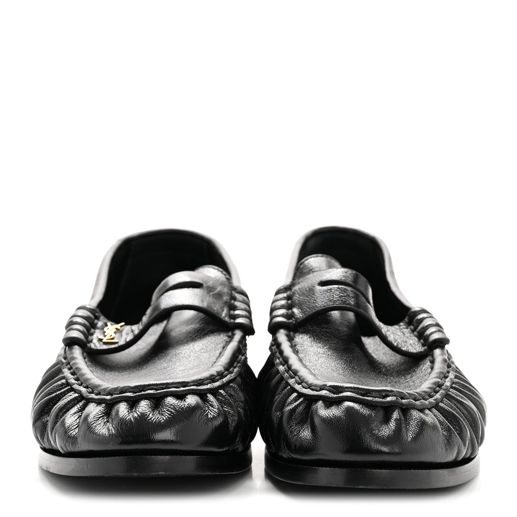 Saint Laurent Radiance Calfskin Le Loafer 15 Moccasin 37 Black