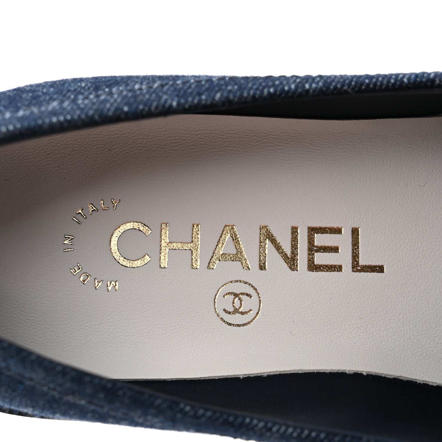 Chanel Denim CC Turnlock Loafers 36.5 Dark Blue