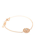 Christian Dior 18K Yellow Gold Pave Diamond Rose Des Vents Bracelet