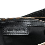 Balenciaga Agneau Arena Classic Hardware Le City First Bag Black
