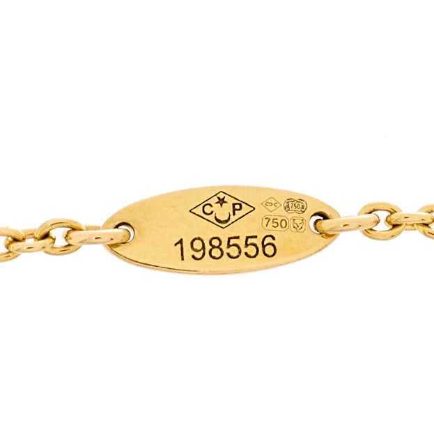 Christian Dior 18K Yellow Gold Diamond Malachite Rose Des Vents Bracelet