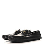 Gucci Calfskin Mens Horsebit Loafers 10 Brown