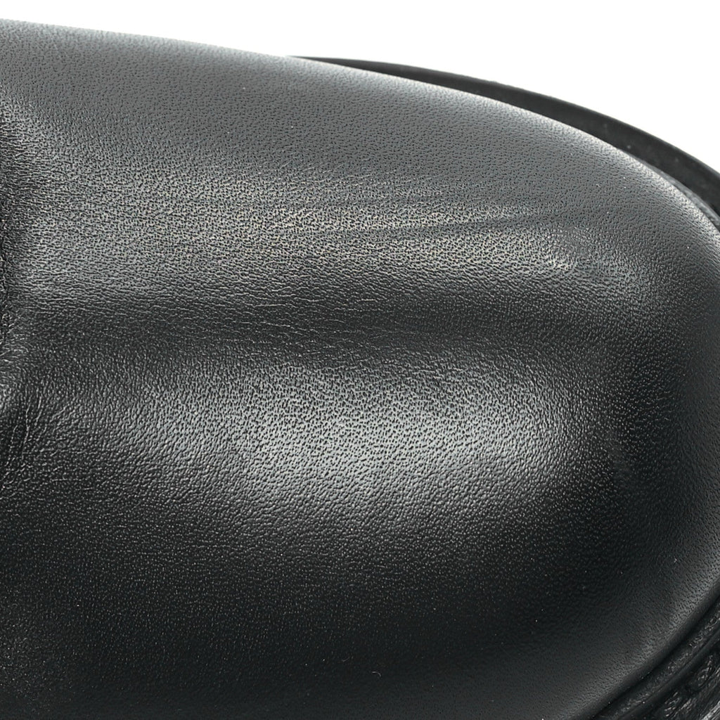 Christian Dior Calfskin Empreinte Ankle Boots 41 Black