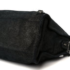 Balenciaga Metallic Craquele Calfskin Classic Hardware City Black
