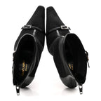 Saint Laurent Elba Applique Tulle Aston 115 Boots 35.5 Black