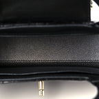 Chanel Mirror Calfskin Quilted Nano Kelly Shopper Black