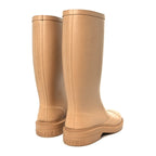 Chanel Caoutchouk CC High Boots 37 Beige