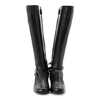Gucci Calfskin Soho Knee Boots 36 Black