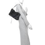 Balenciaga Agneau Arena Classic Hardware Le City First Bag Black