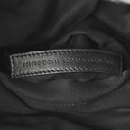 Balenciaga Metallized Arena Calfskin Medium Monaco Chain Shoulder Bag Silver