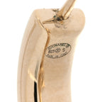 Chanel Pearl Crystal Baguette No 5 Lock Drop Earrings Gold Pearly White