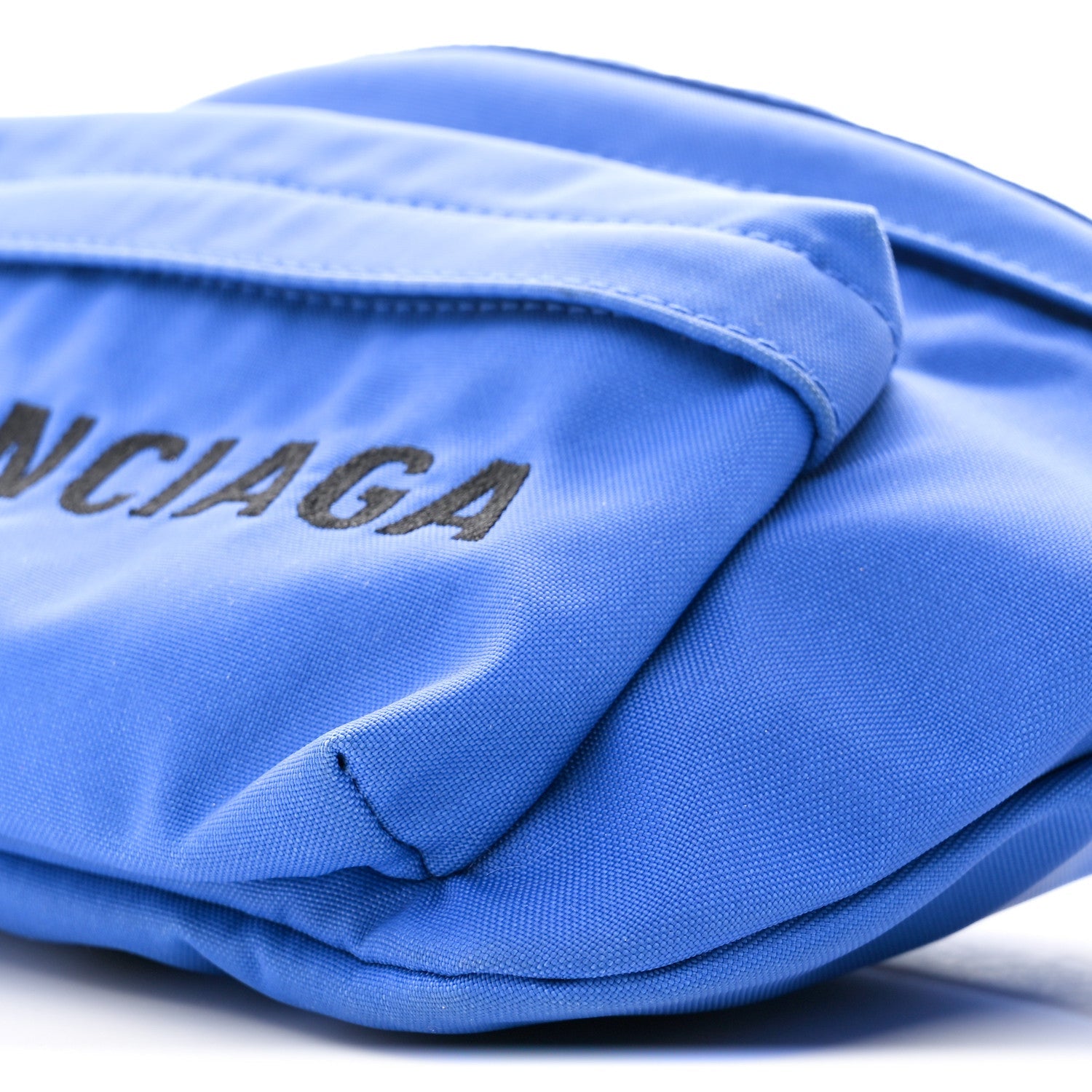 Balenciaga Sport Nylon Logo Embroidered Wheel Beltpack Electric Blue Black