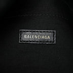 Balenciaga Arena Calfskin Medium Monaco Chain Shoulder Bag Black
