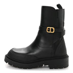 Christian Dior Calfskin Empreinte Ankle Boot 38 Black