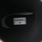 Chanel Caoutchouk CC High Boots 38 Beige White