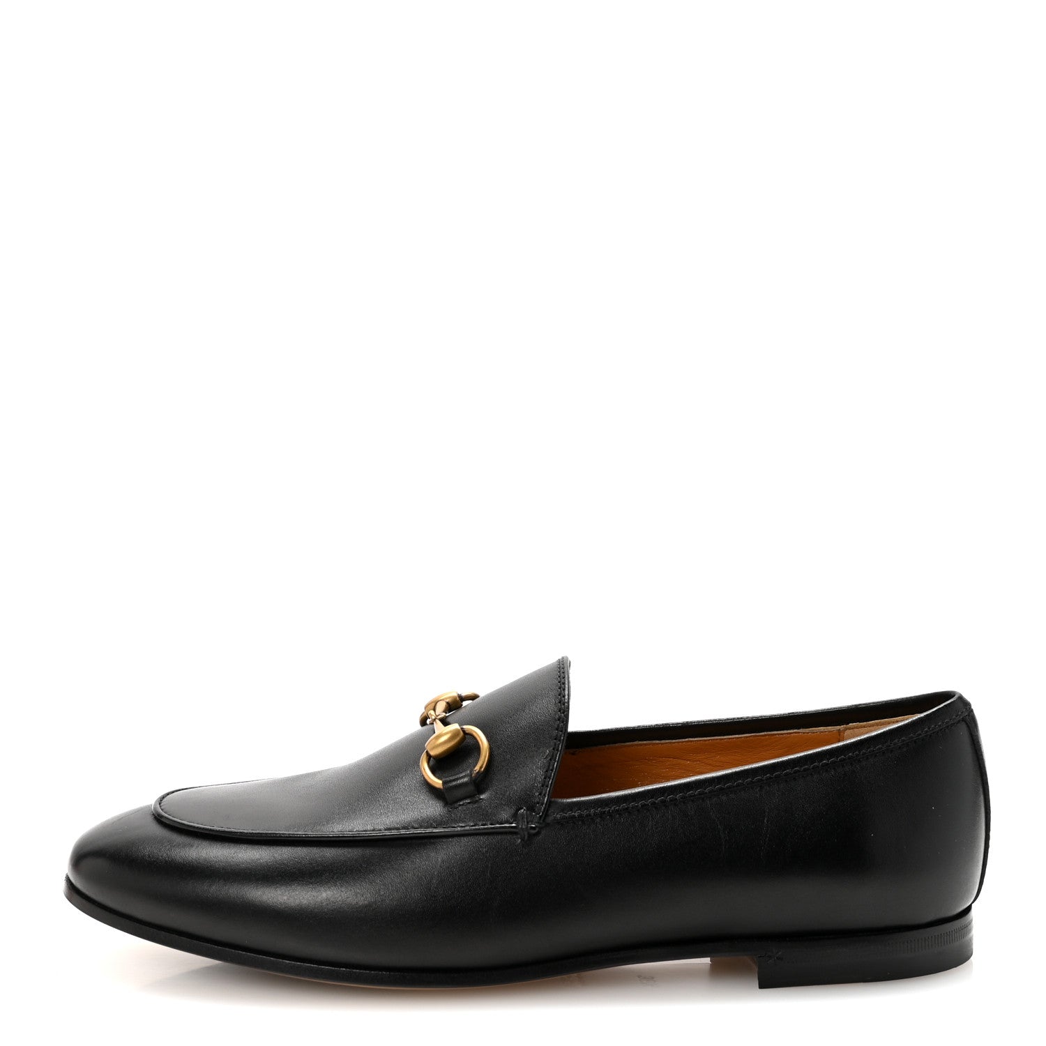 Gucci Calfskin Womens Jordaan Loafers 36.5 Black