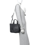 Balenciaga Calfskin XS Laundry Cabas Tote Black