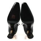 Saint Laurent Vitello Marilyn Auteuil 105 Ankle Zip Boots 37.5 Black
