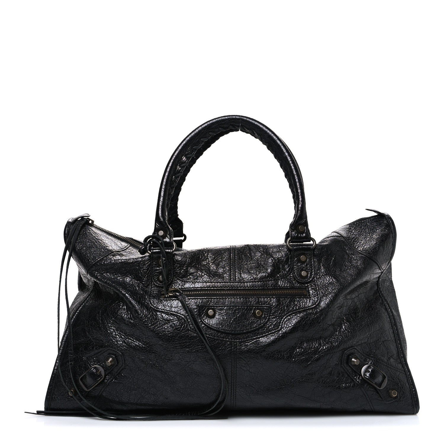 Balenciaga Agneau Classic Hardware Work Black