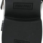 Miu Miu X CHURCH'S Shiny Calfskin Double Monk Loafer 36.5 Black