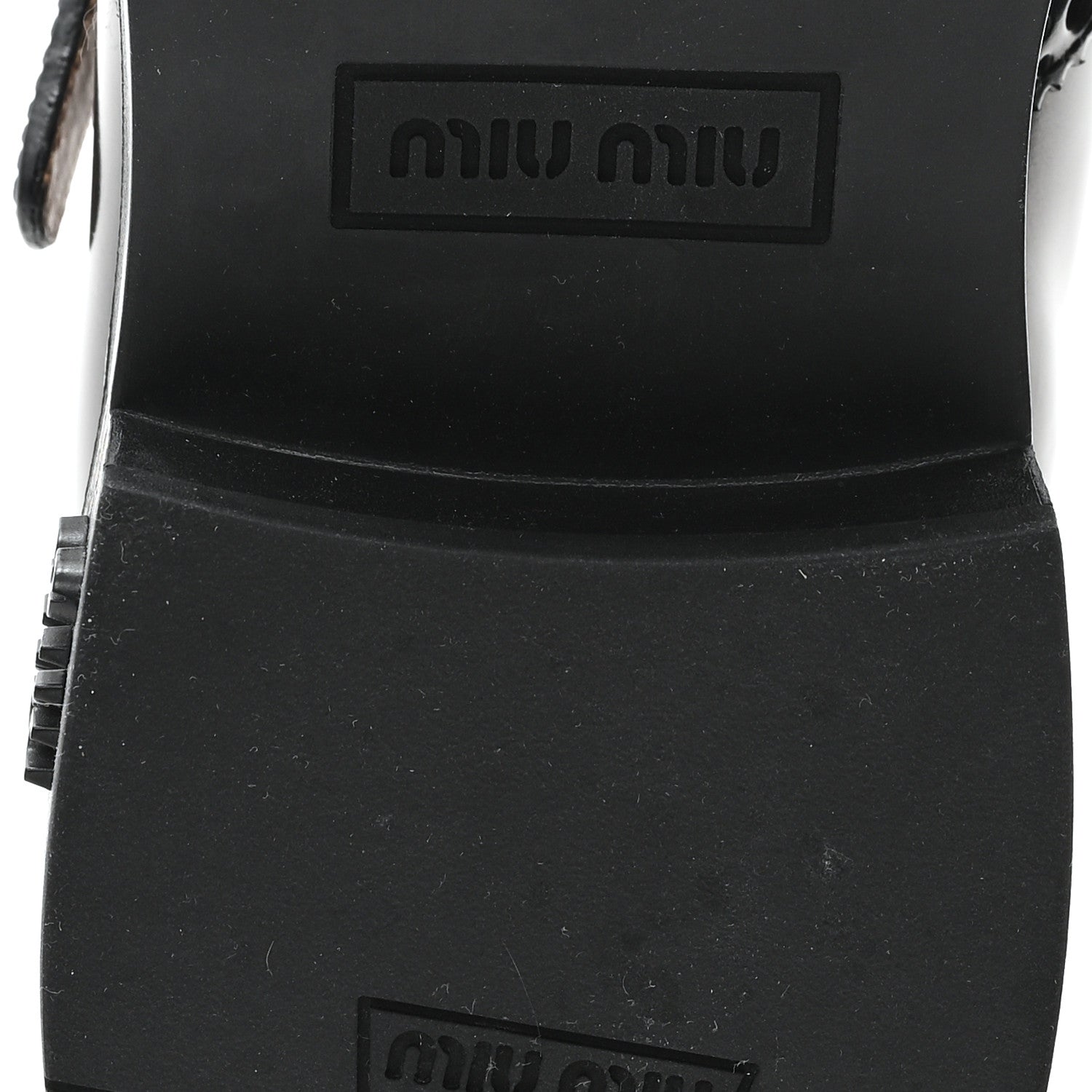 Miu Miu X CHURCH'S Shiny Calfskin Double Monk Loafer 36.5 Black