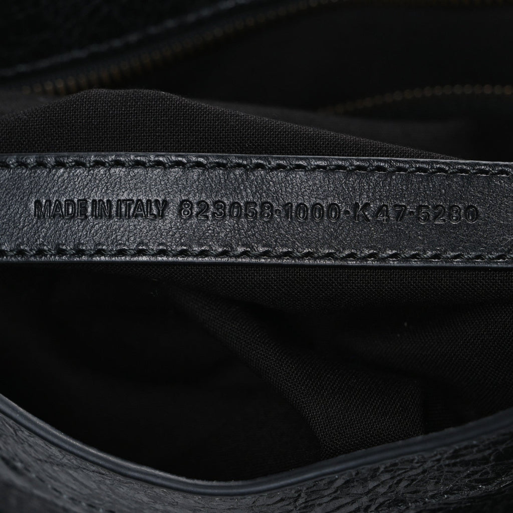 Balenciaga Agneau Arena Storico Classic Hardware Medium Le City Black