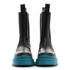 Bottega Veneta Calfskin Mens The Tire Chelsea Boots 37 Black Blaster