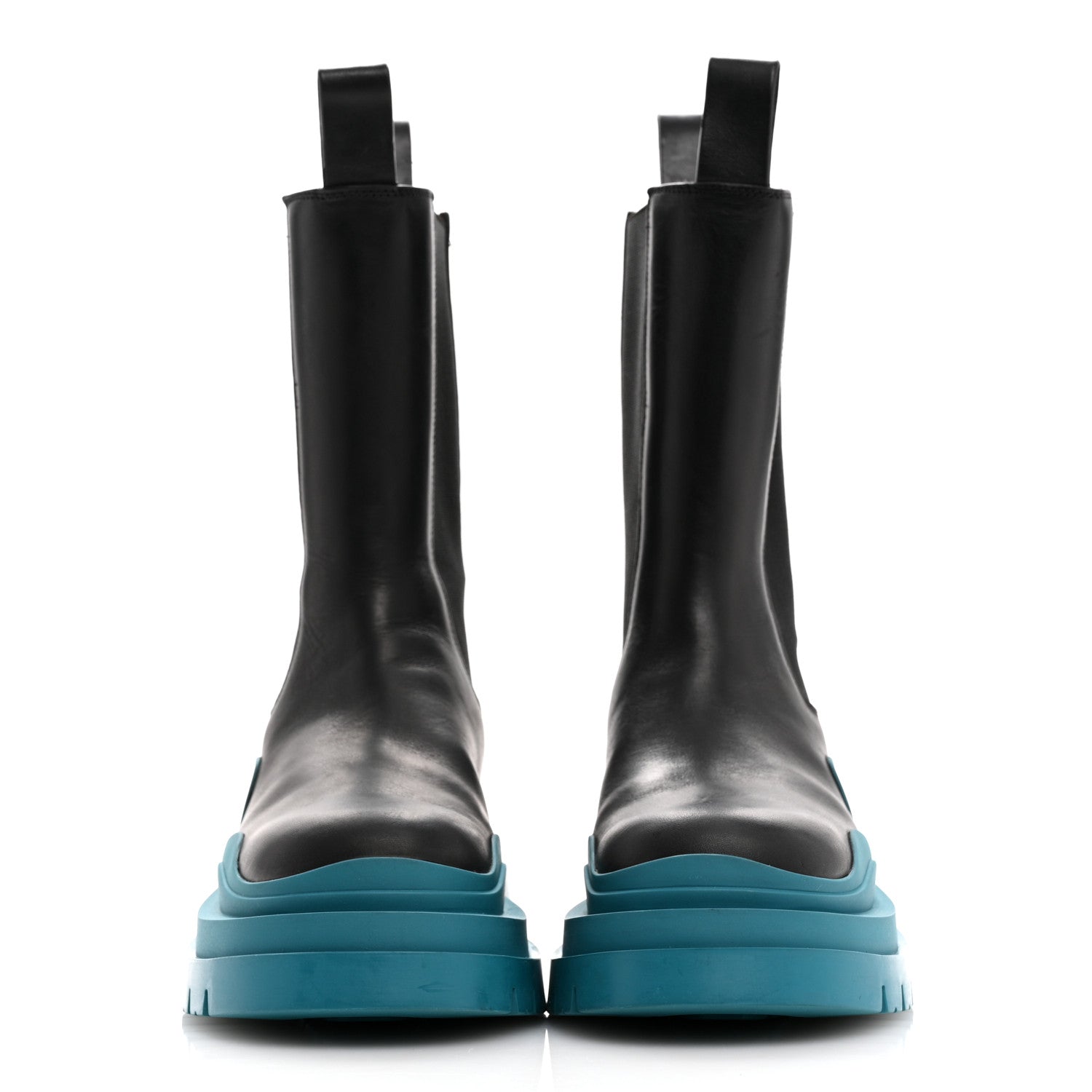 Bottega Veneta Calfskin Mens The Tire Chelsea Boots 37 Black Blaster