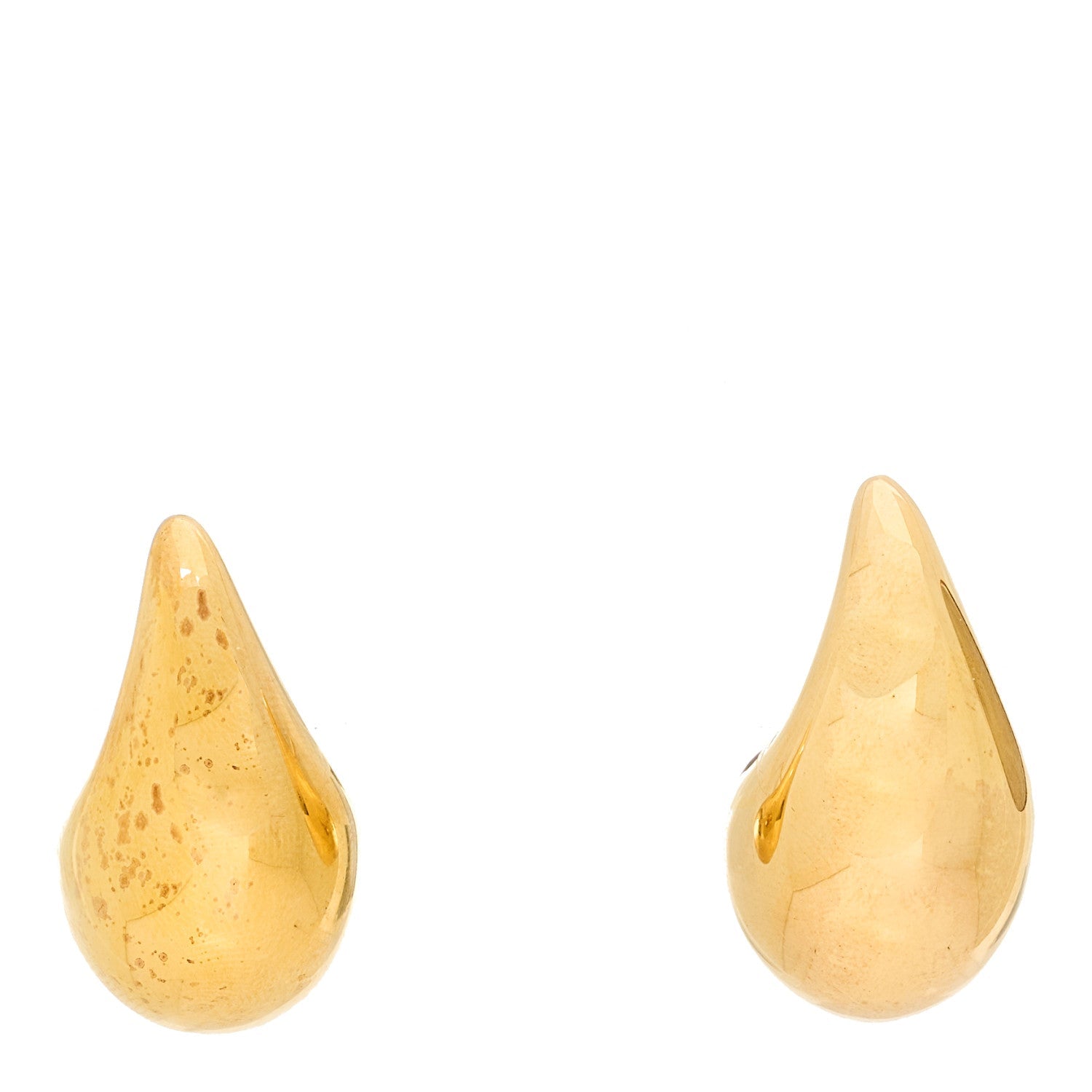 Bottega Veneta Sterling Silver Small Drop Earrings Gold