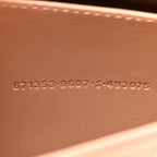 Balenciaga Extra Supple Calfskin Crocodile Embossed Small Downtown Shoulder Bag Nude Beige