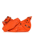 Balenciaga Agneau Arena Le Cagole Shoulder Bag XS Orange
