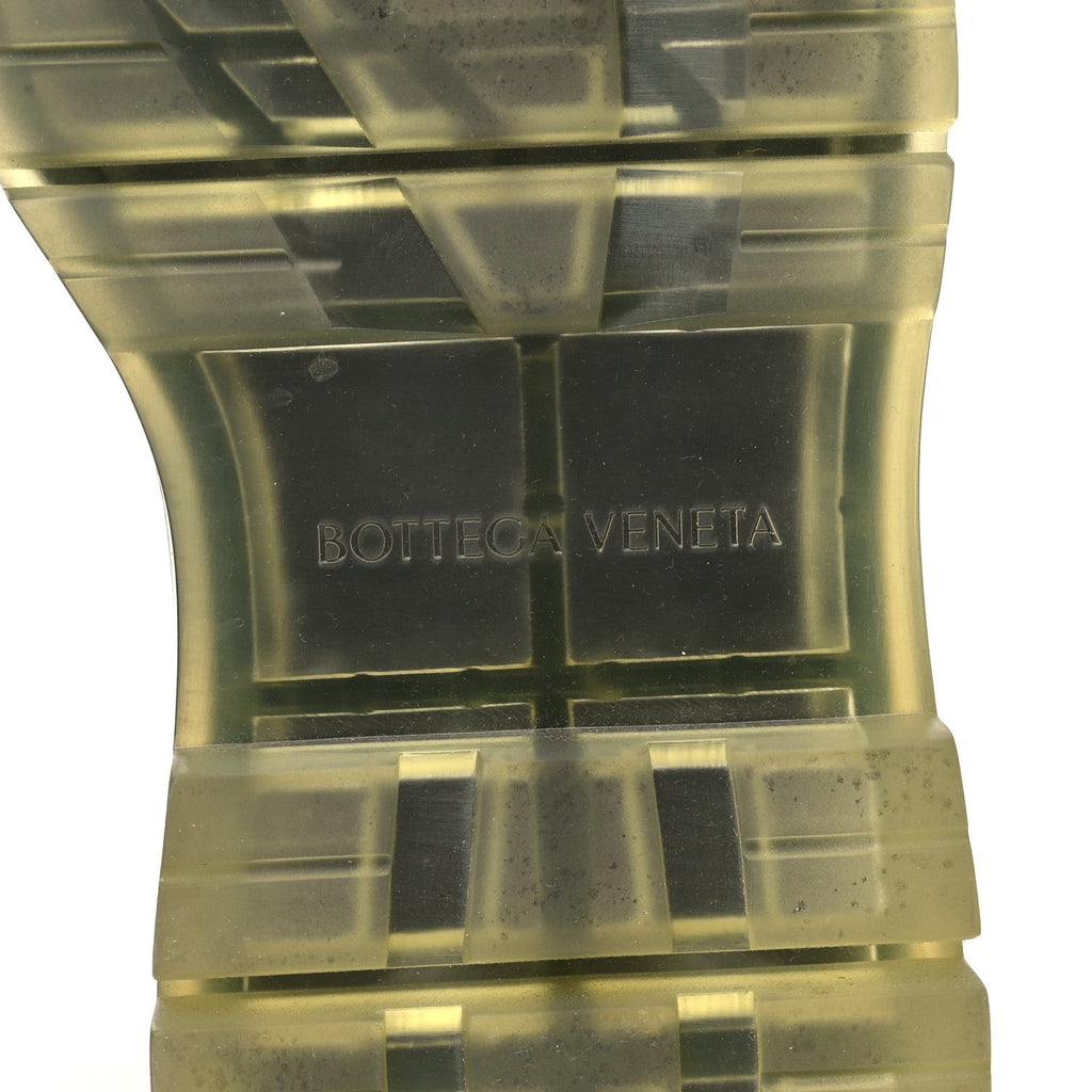 Bottega Veneta Calfskin The Tire Chelsea Boots 40.5 Vaseline Black Transparent