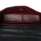 Chanel Lambskin Chevron Quilted Mini Kelly Flap Black