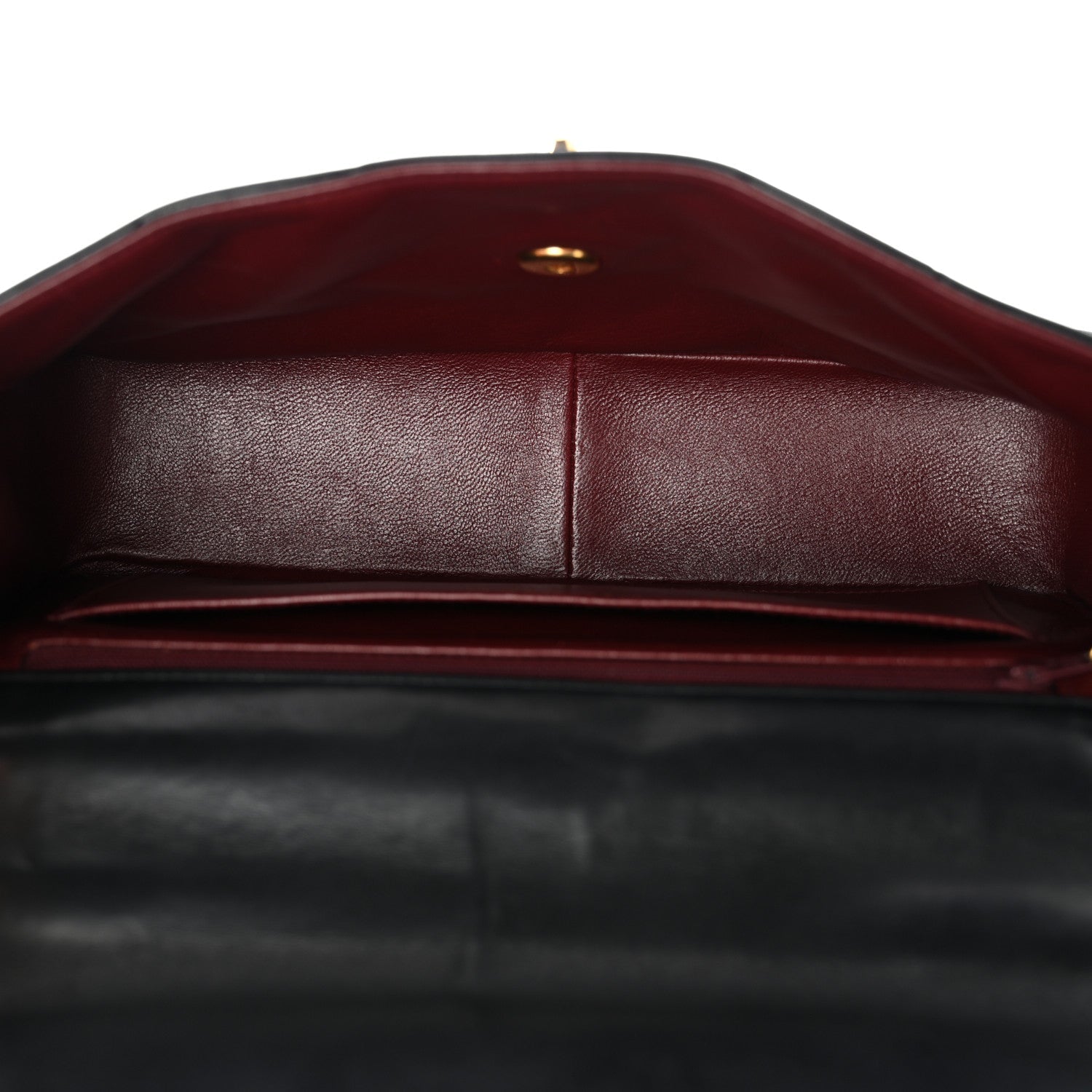 Chanel Lambskin Chevron Quilted Mini Kelly Flap Black