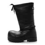 Balenciaga Shiny Super Soft Calfskin Mens Alaska High Boots 43-44 Black