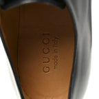 Gucci Knight Calfskin Mens Oxford Loafers 8.5 Black
