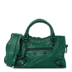 Balenciaga Agneau Classic Hardware Mini City Green
