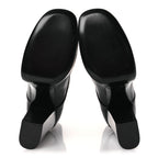 Saint Laurent Calfskin Mina Lace Up Platform Boots 40 Black