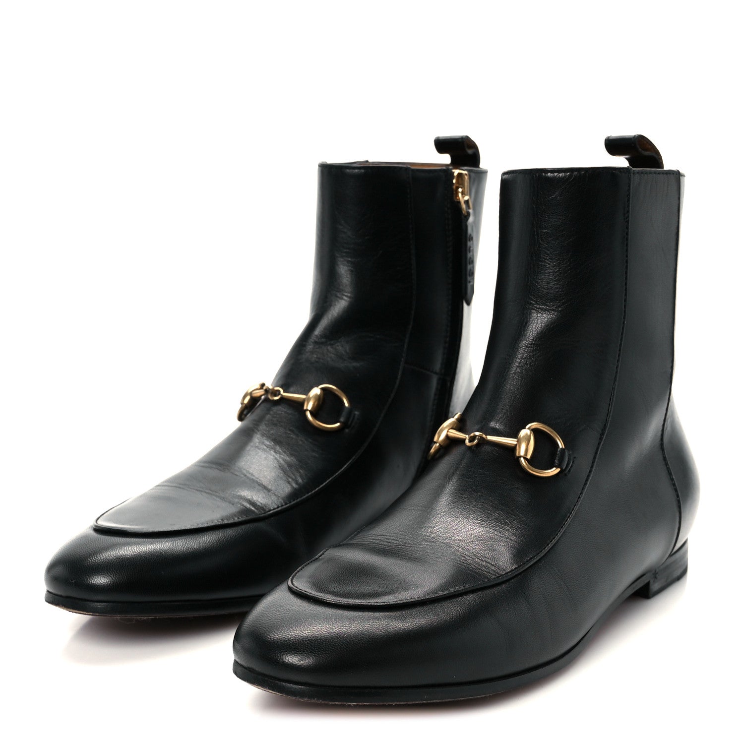 Gucci Malaga Kid Womens Jordaan Ankle Boots 36 Black