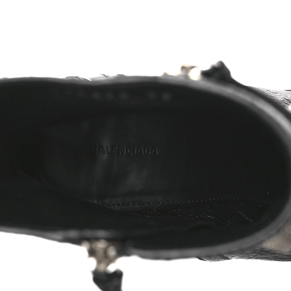 Balenciaga Agneau Arena Cagole 90mm Ankle Boots 39 Black